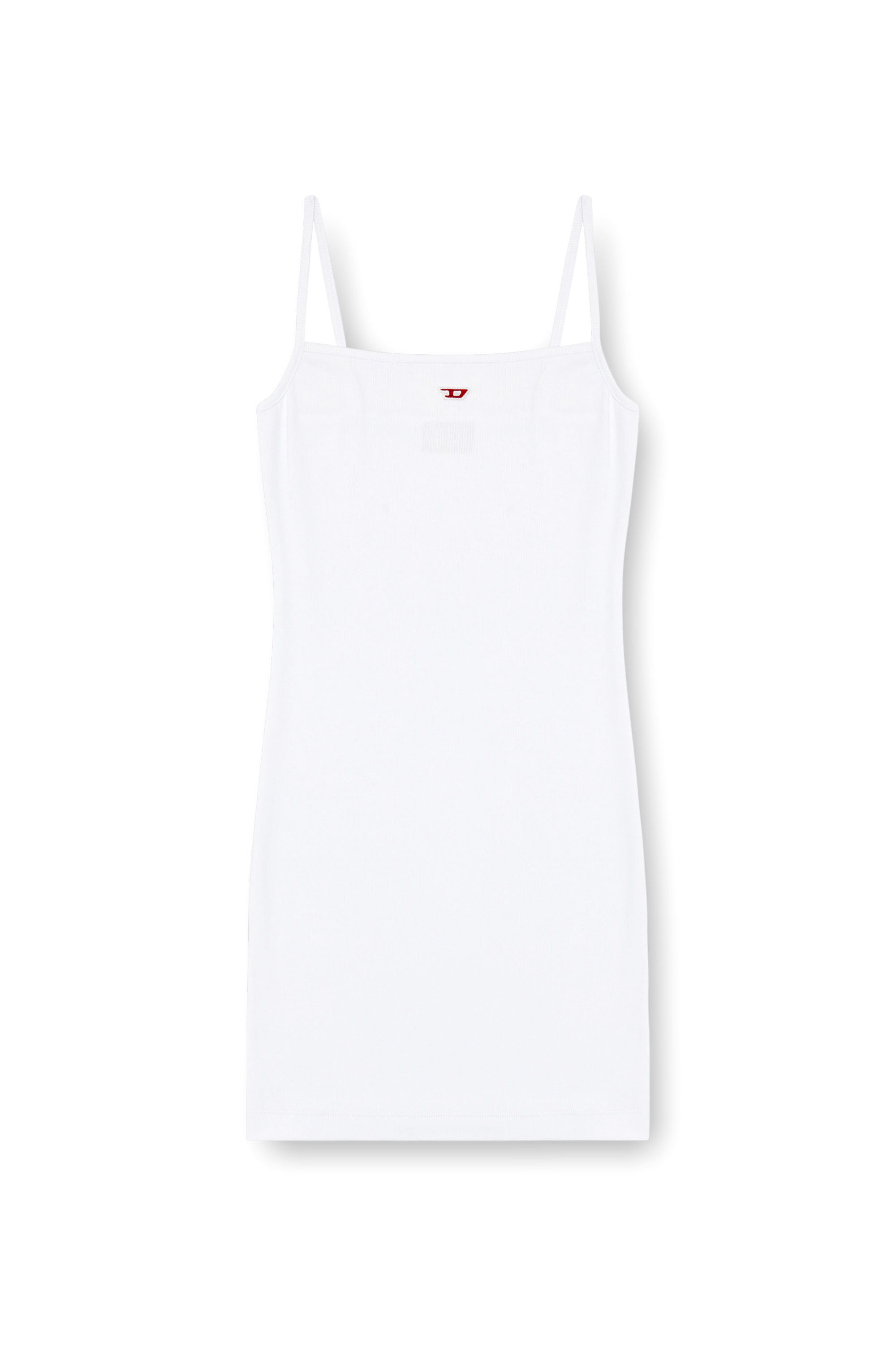 Diesel - D-HOPY-D, Woman's Short slip dress with D logo in White - 4