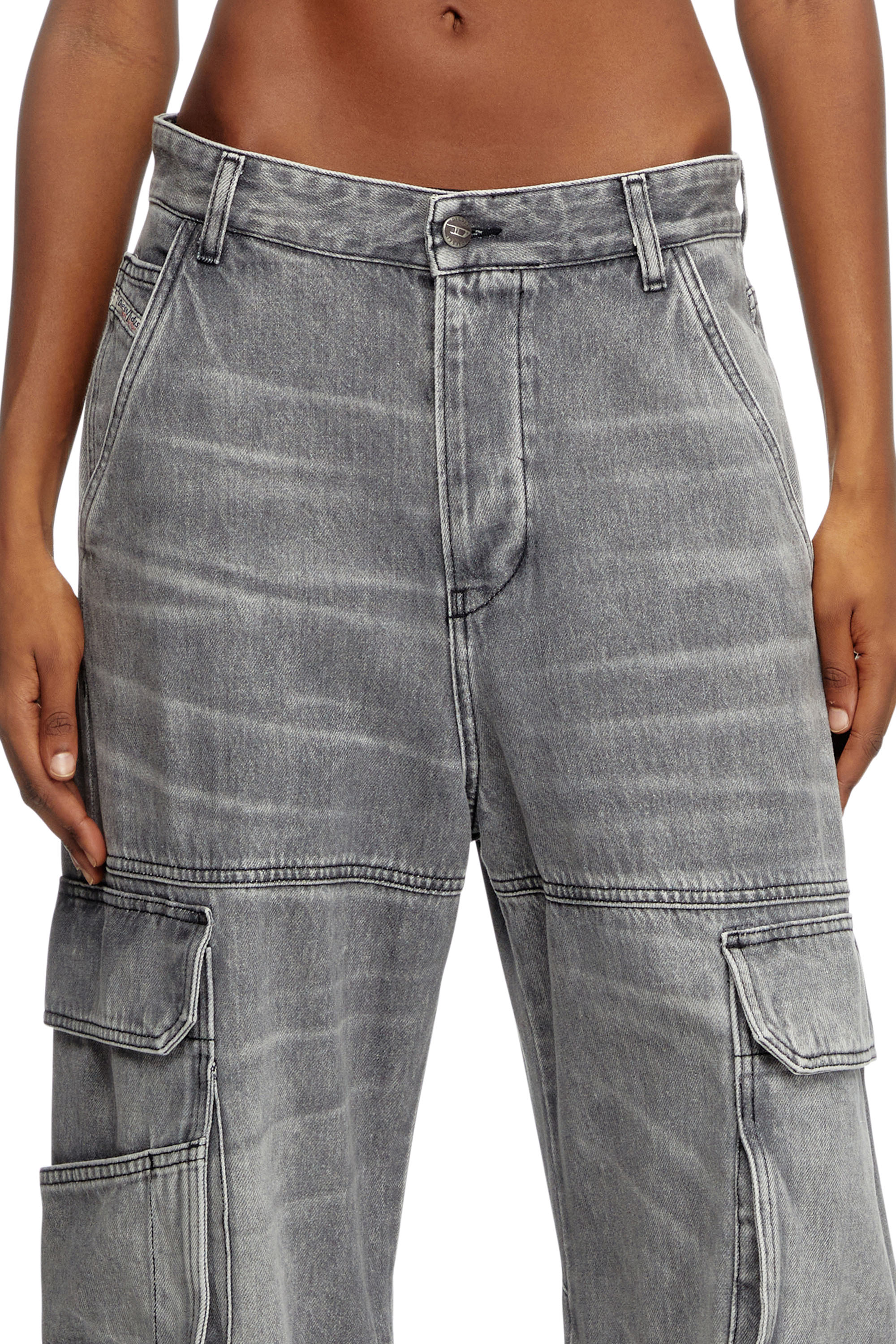 Diesel - Relaxed Jeans 1996 D-Sire 0DCBE Mujer, Gris Claro - 5