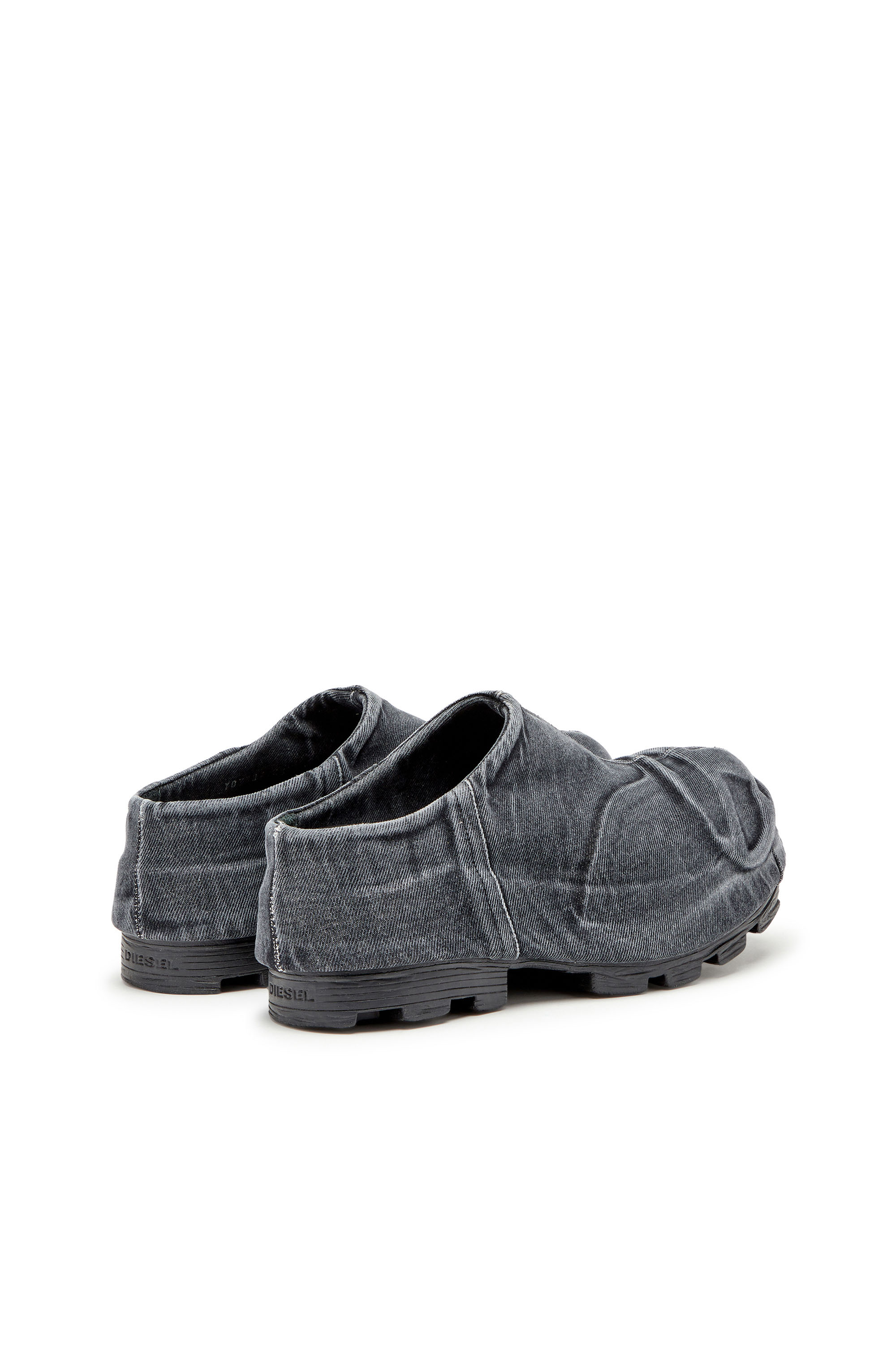 Diesel - D-HAMMER ML MD X, D-Hammer-Botas bajas de denim con protector de puntera Oval D Hombre in Negro - 3