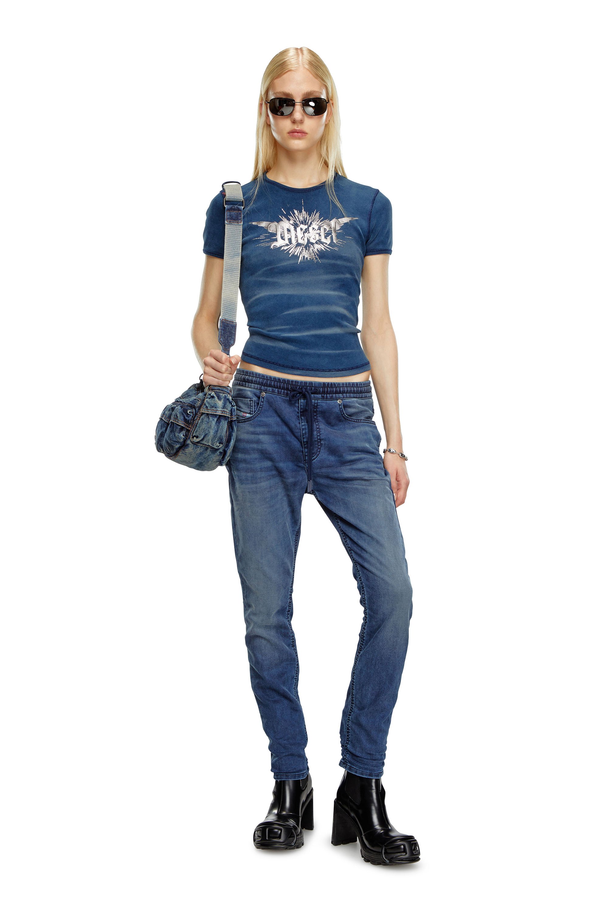 Diesel - Woman's Regular 2031 D-Krailey Joggjeans® 068LX, Dark Blue - 5