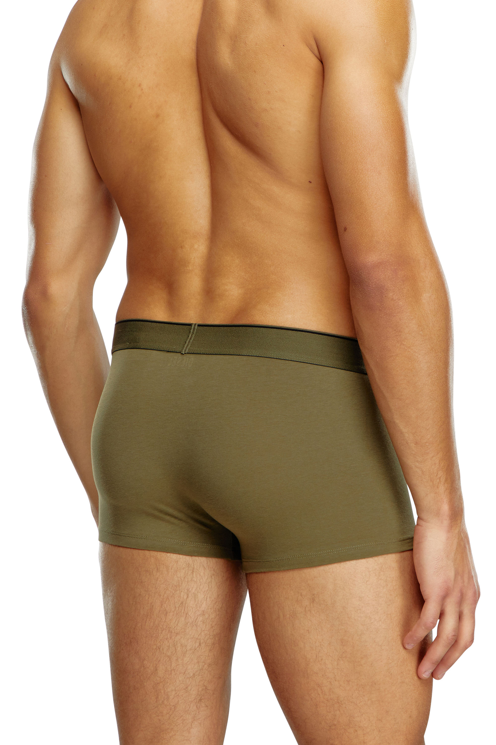 Diesel - UMBX-DAMIENTHREEPACK, Paquete de 3 bóxers ajustados lisos y de camuflaje Hombre in Verde - 3