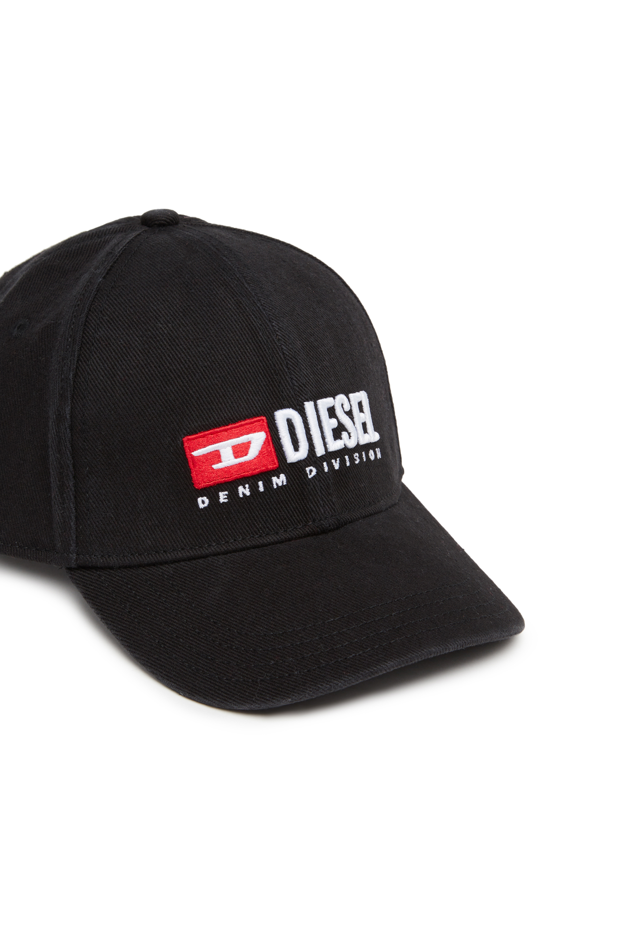 Diesel - CORRY-DIV-WASH, Man's Baseball cap with logo embroidery in Black - 3