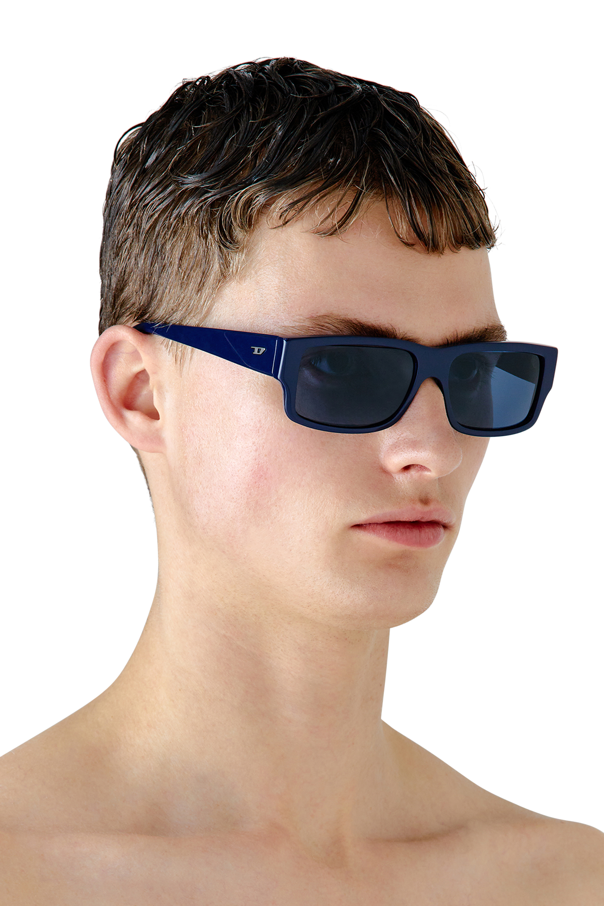 Diesel - 0DL2003, Gafas rectangulares Hombre in Azul marino - 5