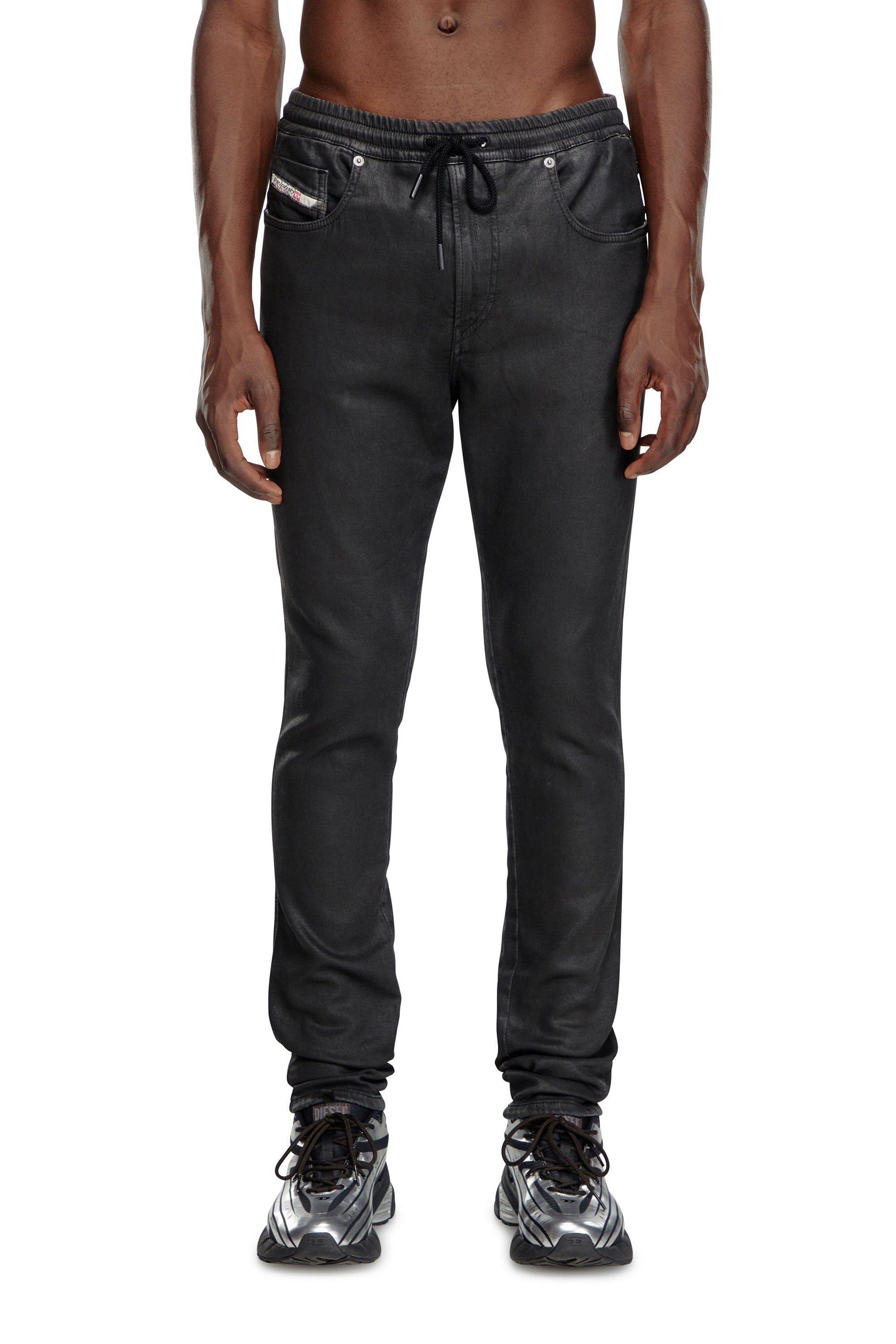 Diesel - Man's Slim 2060 D-Strukt Joggjeans® 068LP, Black/Dark grey - 1