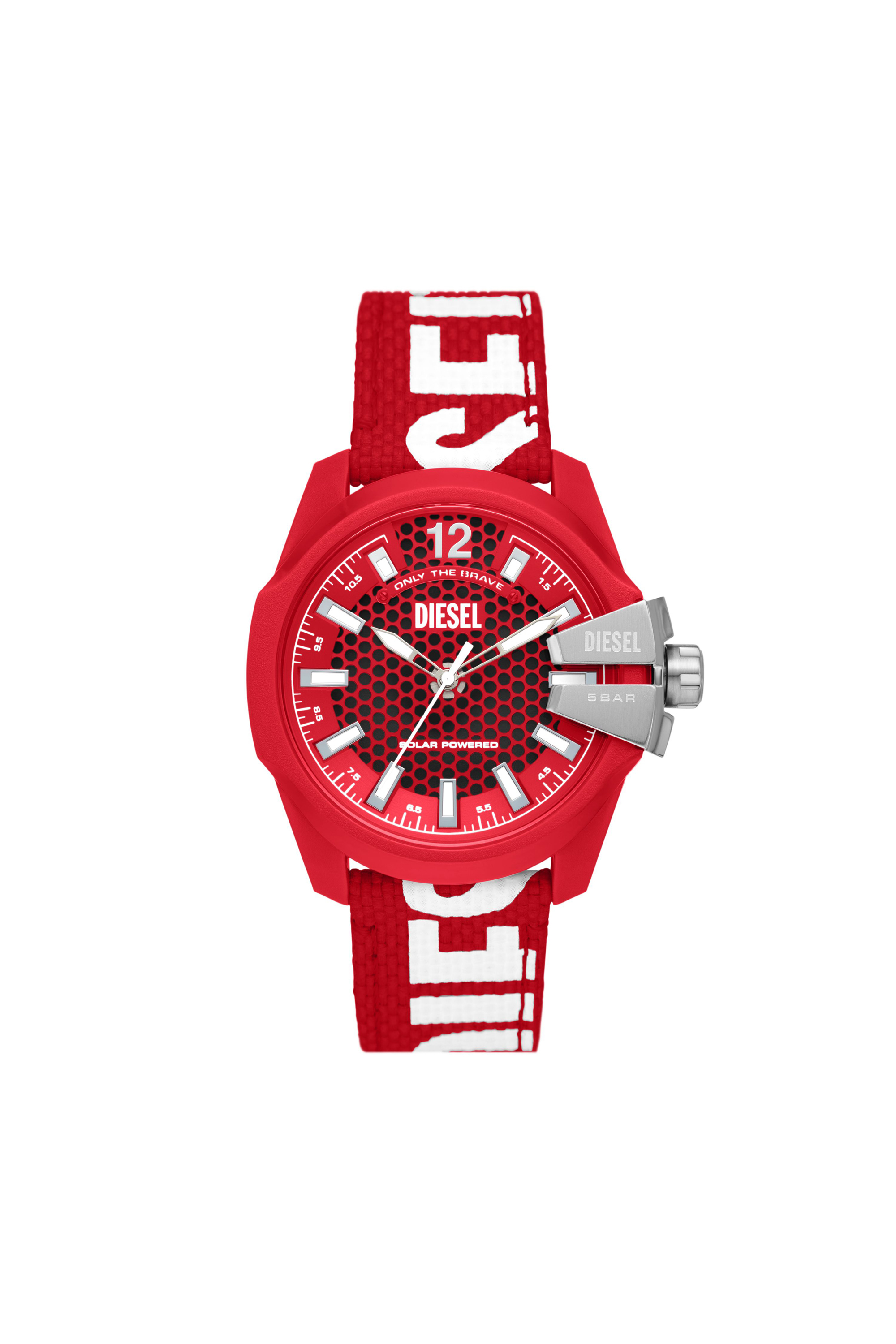 Diesel - DZ4619, Man's Baby Chief Solar Red watch in Red/White - 1