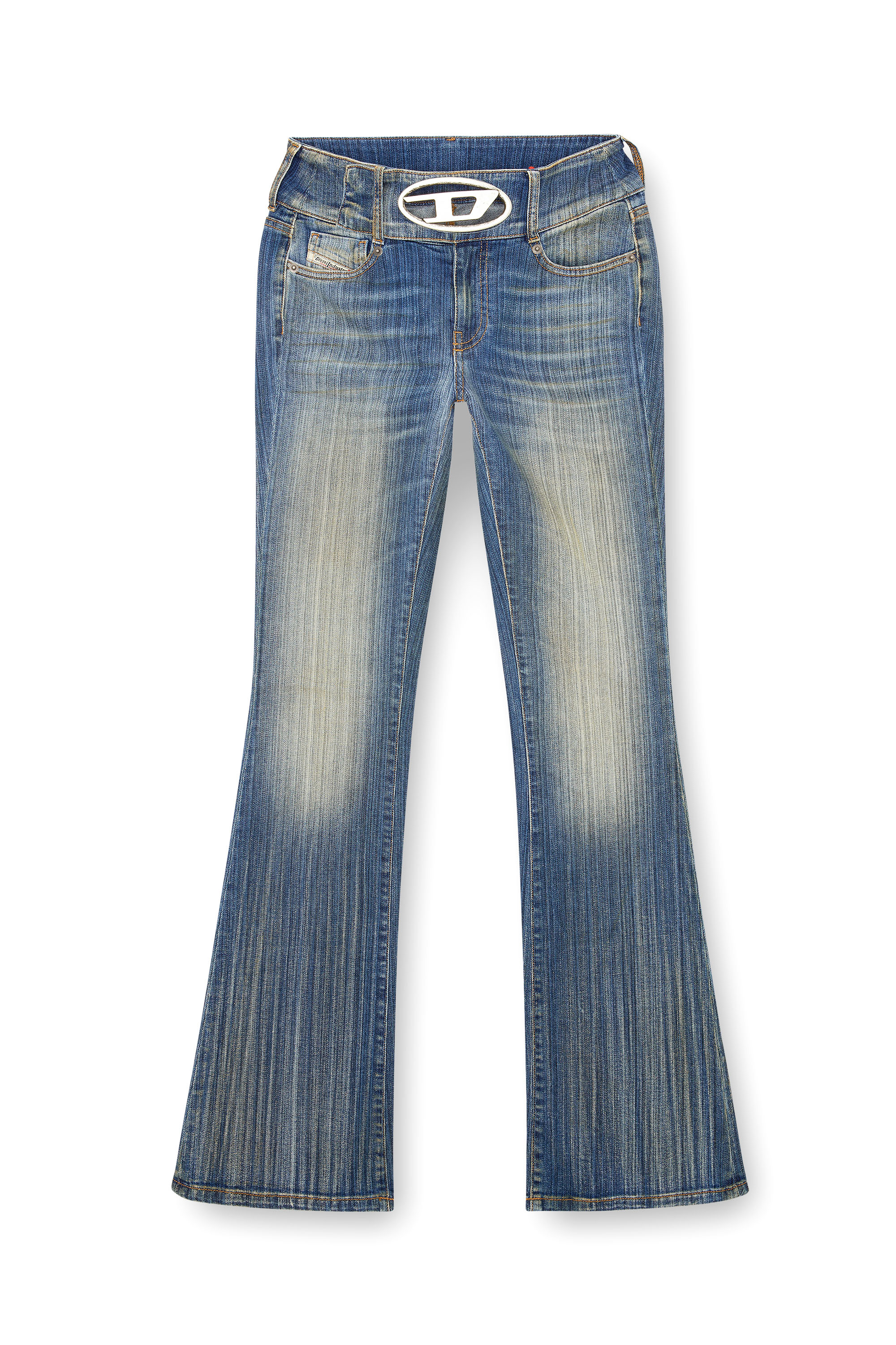 Diesel - Bootcut Jeans D-Propol 0CBCX Mujer, Azul medio - 3