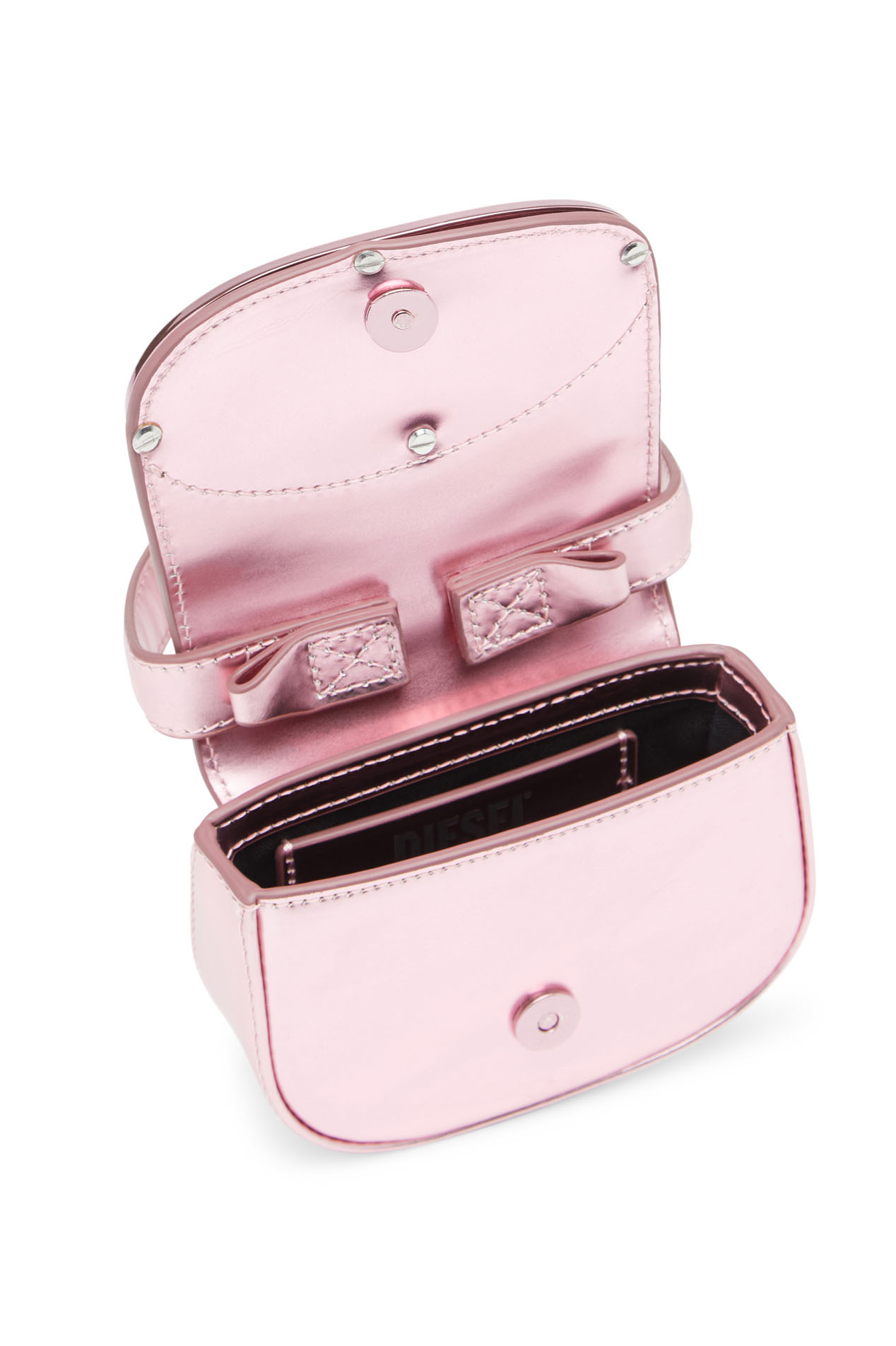 Diesel - 1DR-XS-S, 1DR-XS-S-Mini bolso icónico de cuero espejado Mujer in Rosa - 4