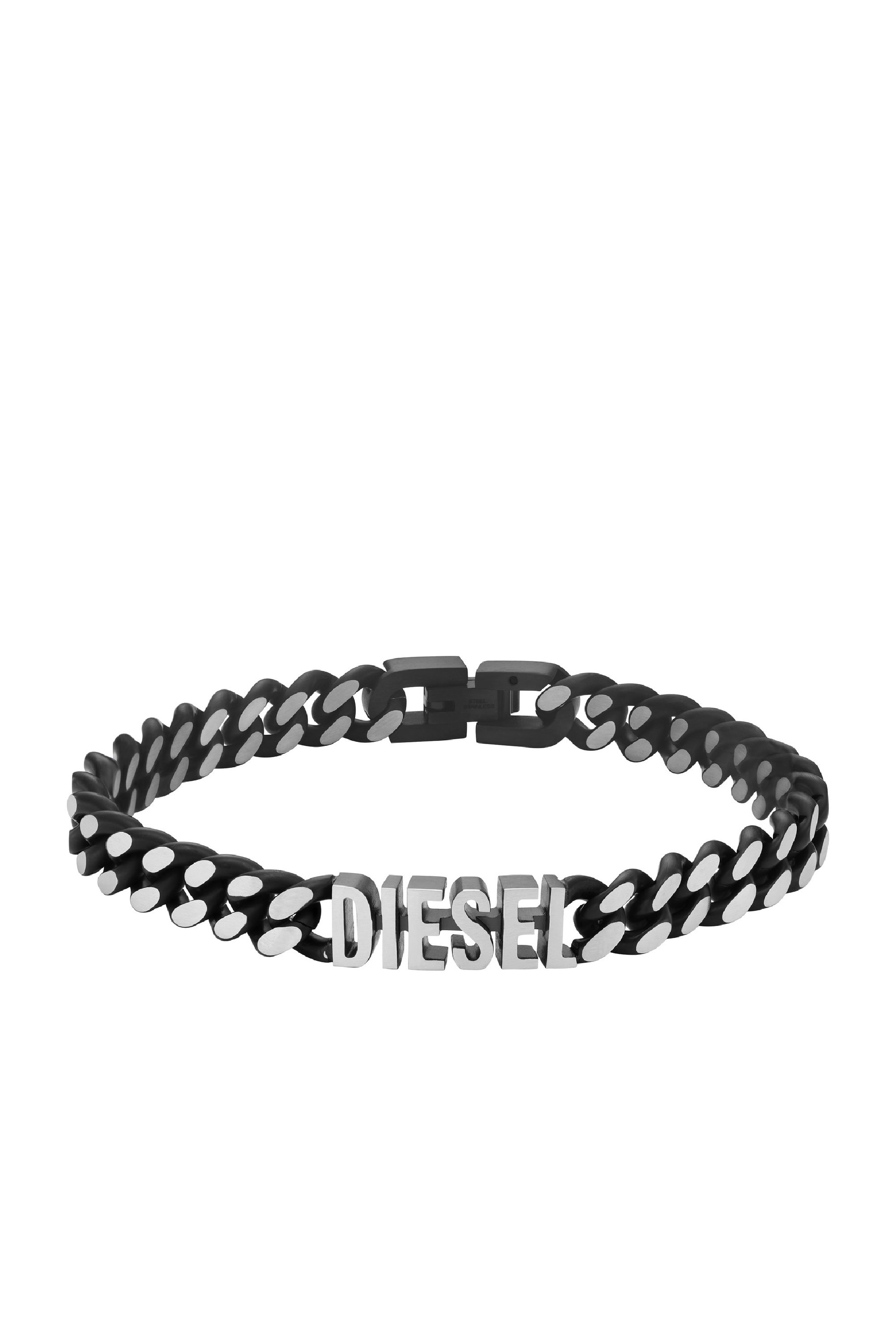 Diesel - DX1386, Unisex's Black stainless steel chain necklace in Black - 1