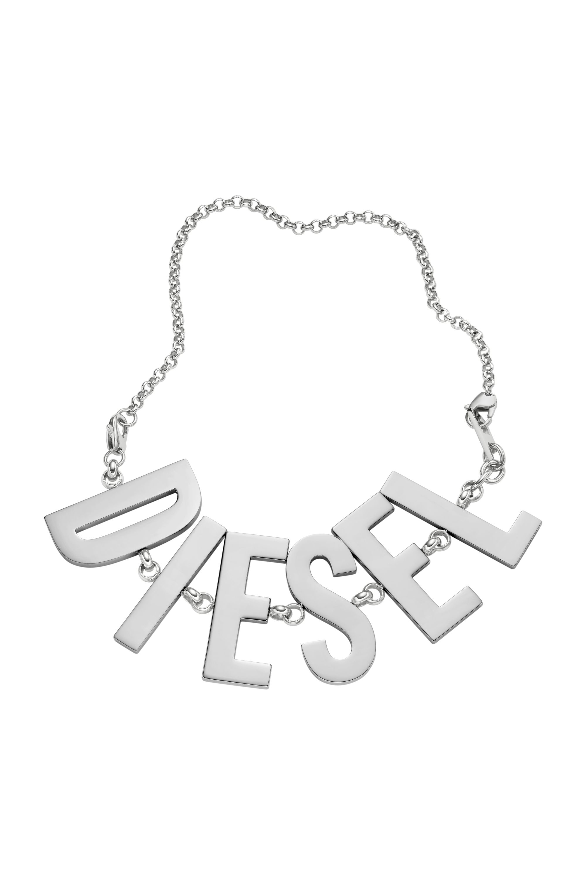 Diesel - DX1478, Unisex's Stainless steel chain necklace/bracelet in Silver - 2