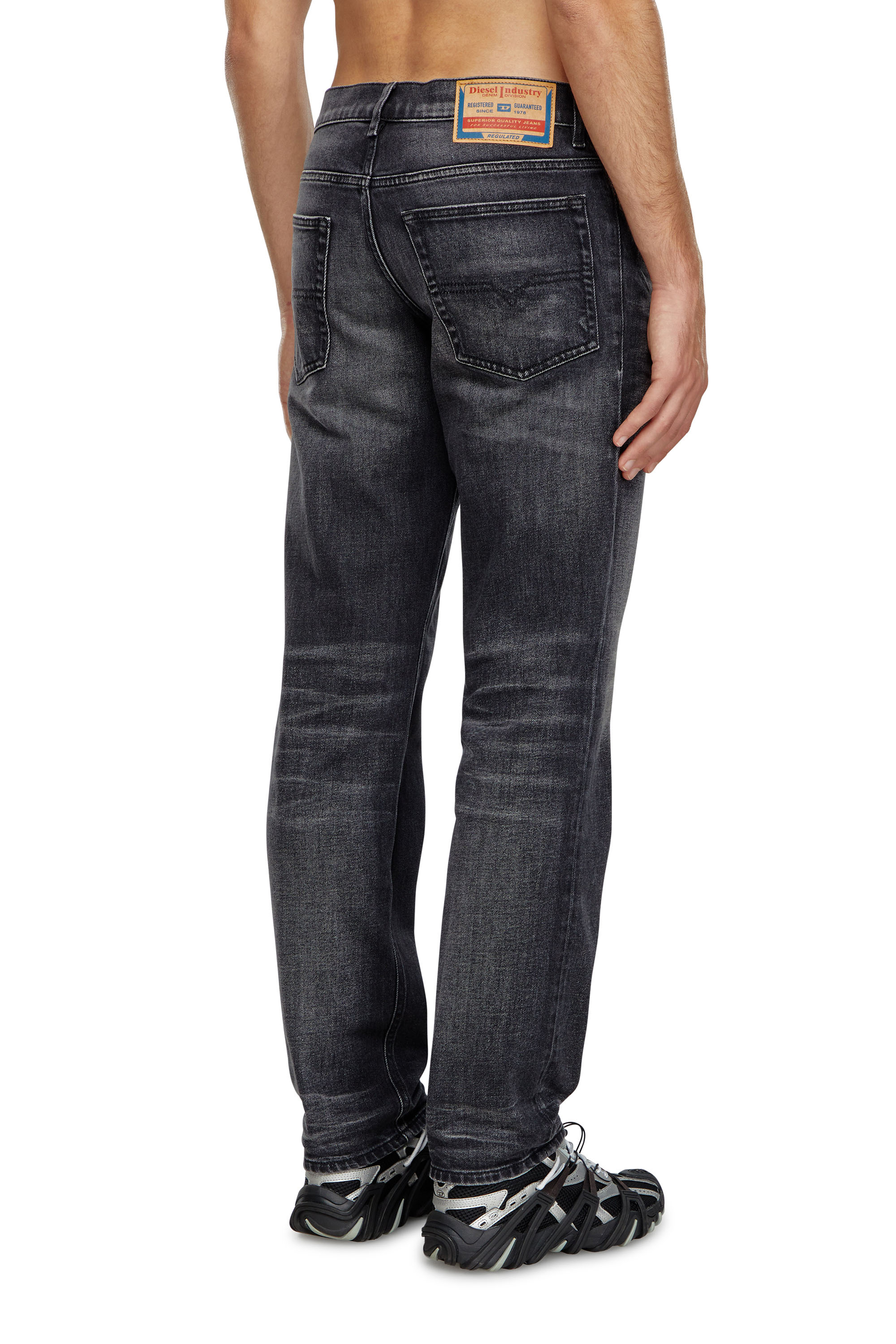 Diesel - Regular Jeans 2023 D-Finitive 09J65 Hombre, Negro/Gris oscuro - 4