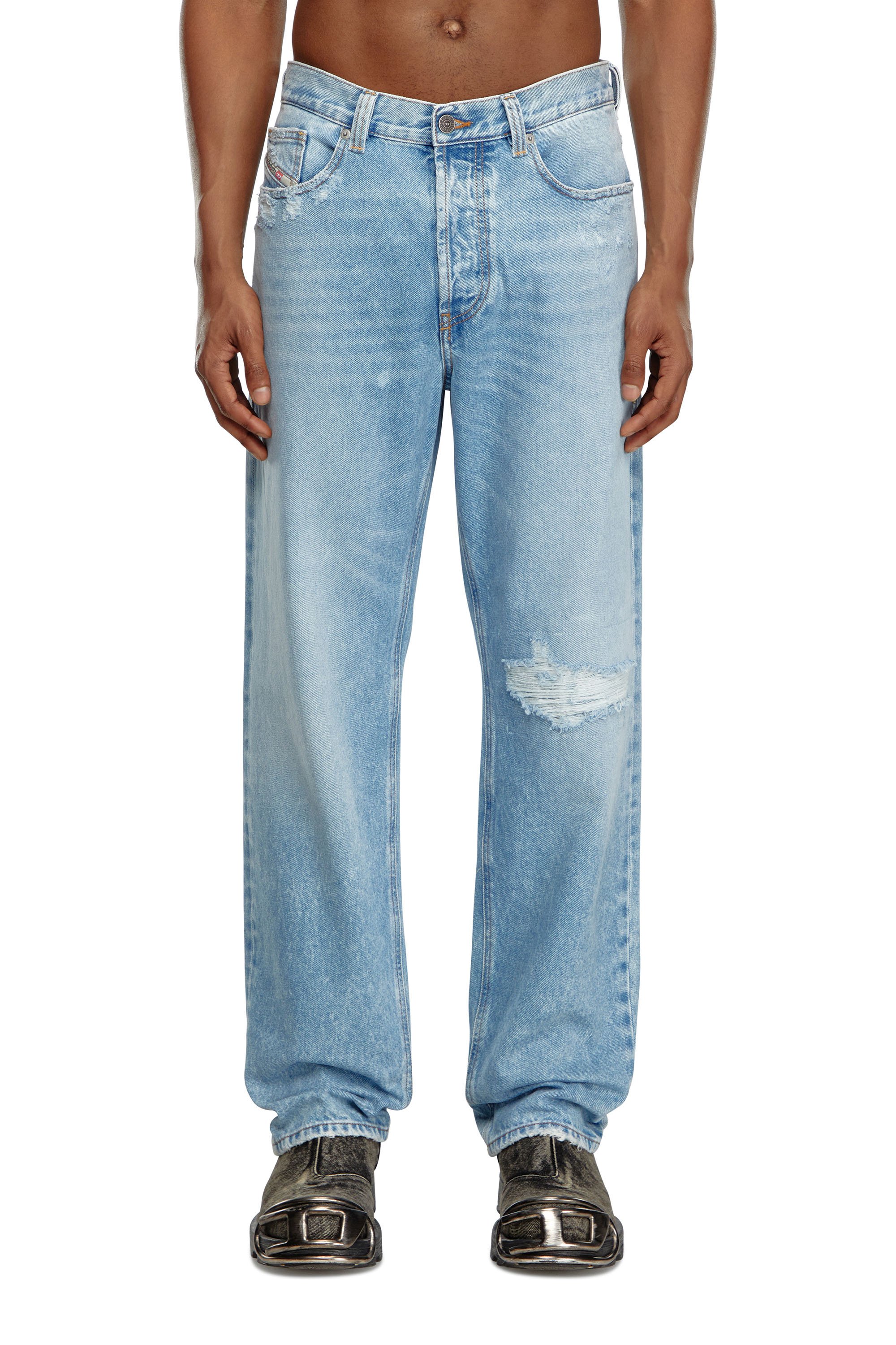 Diesel - Regular Jeans 2010 D-Macs 09J80 Hombre, Azul Claro - 1