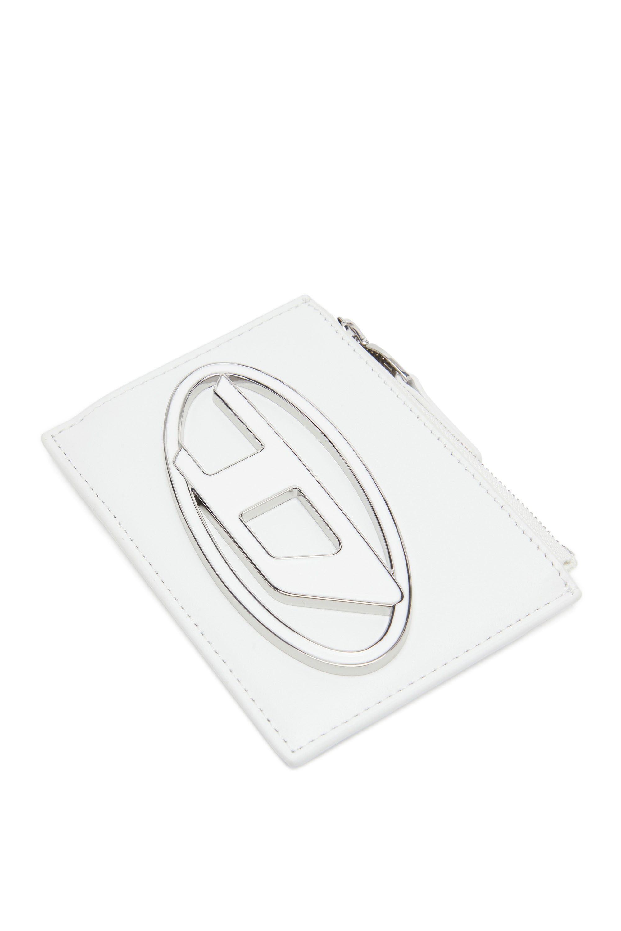 Diesel - 1DR CARD HOLDER I, Tarjetero de cuero mate Mujer in Blanco - 4