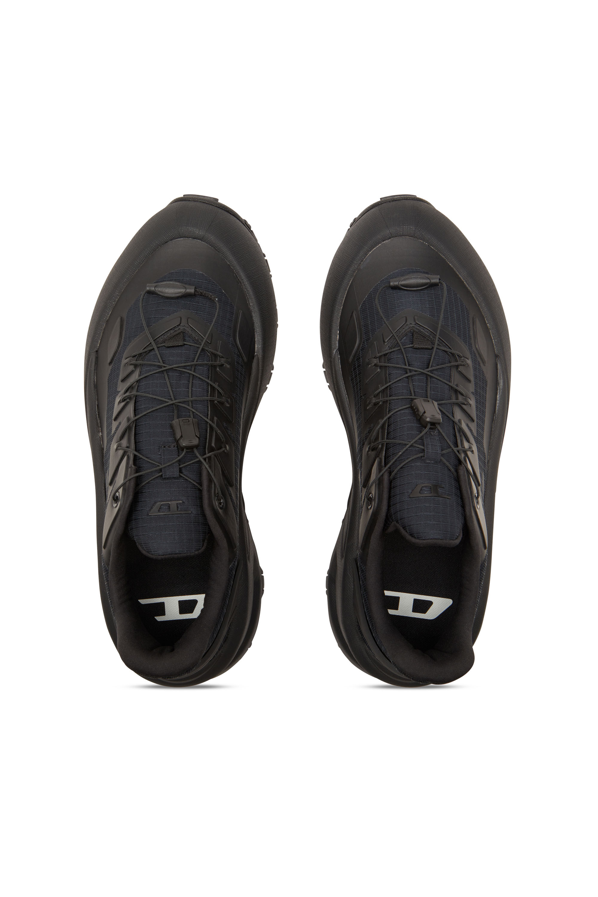 Diesel - D-CAGE RUNNER, Man's D-Cage Runner-Sneakers in TPU-trimmed ripstop in Black - 7