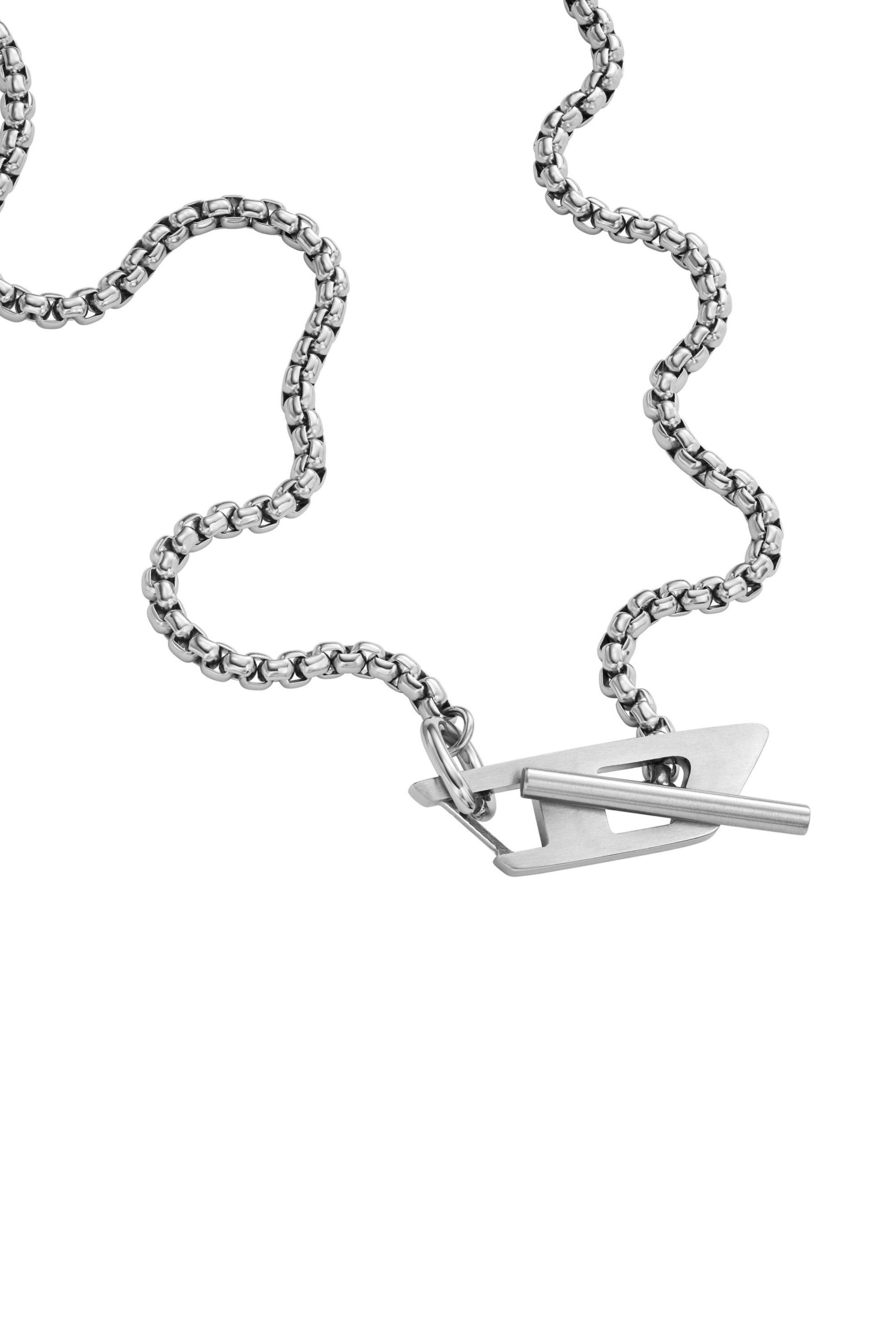 Diesel - DX1477, Unisex's Stainless steel chain necklace in Silver - 1