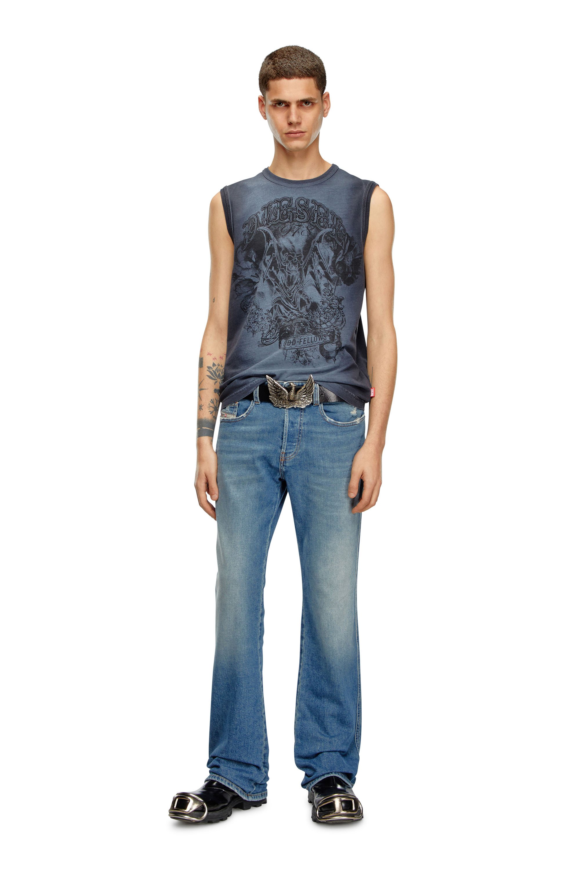 Diesel - Bootcut Jeans 1998 D-Buck 0GRDG Hombre, Azul Claro - 2