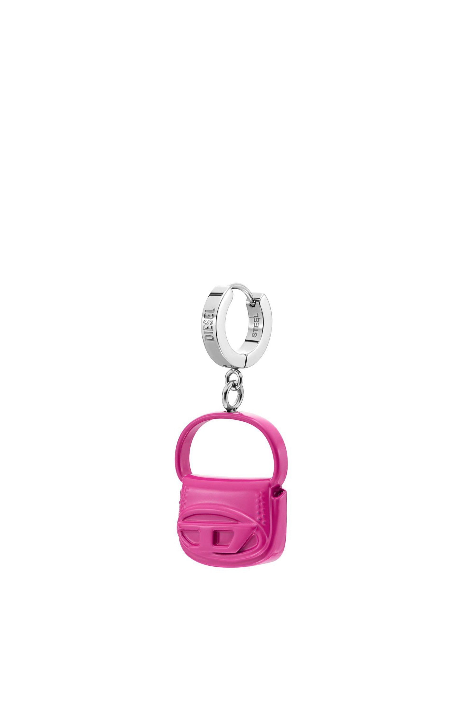 Diesel - DX1528 JEWEL, Pendientes de acero inoxidable rosa Unisex in Rosa - 1