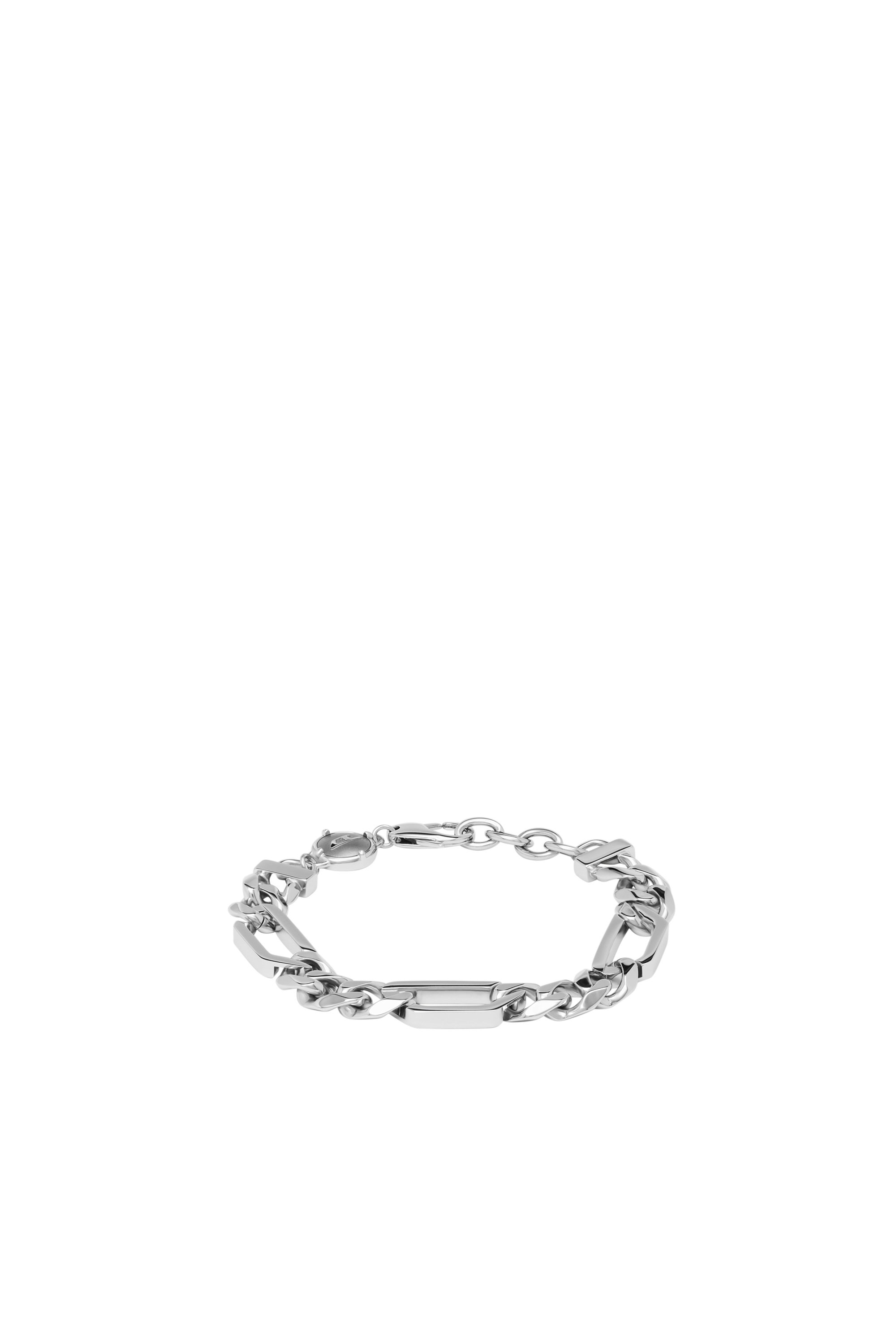 Diesel - DX1351, Pulsera de cadena de acero inoxidable Unisex in Plateado - 1