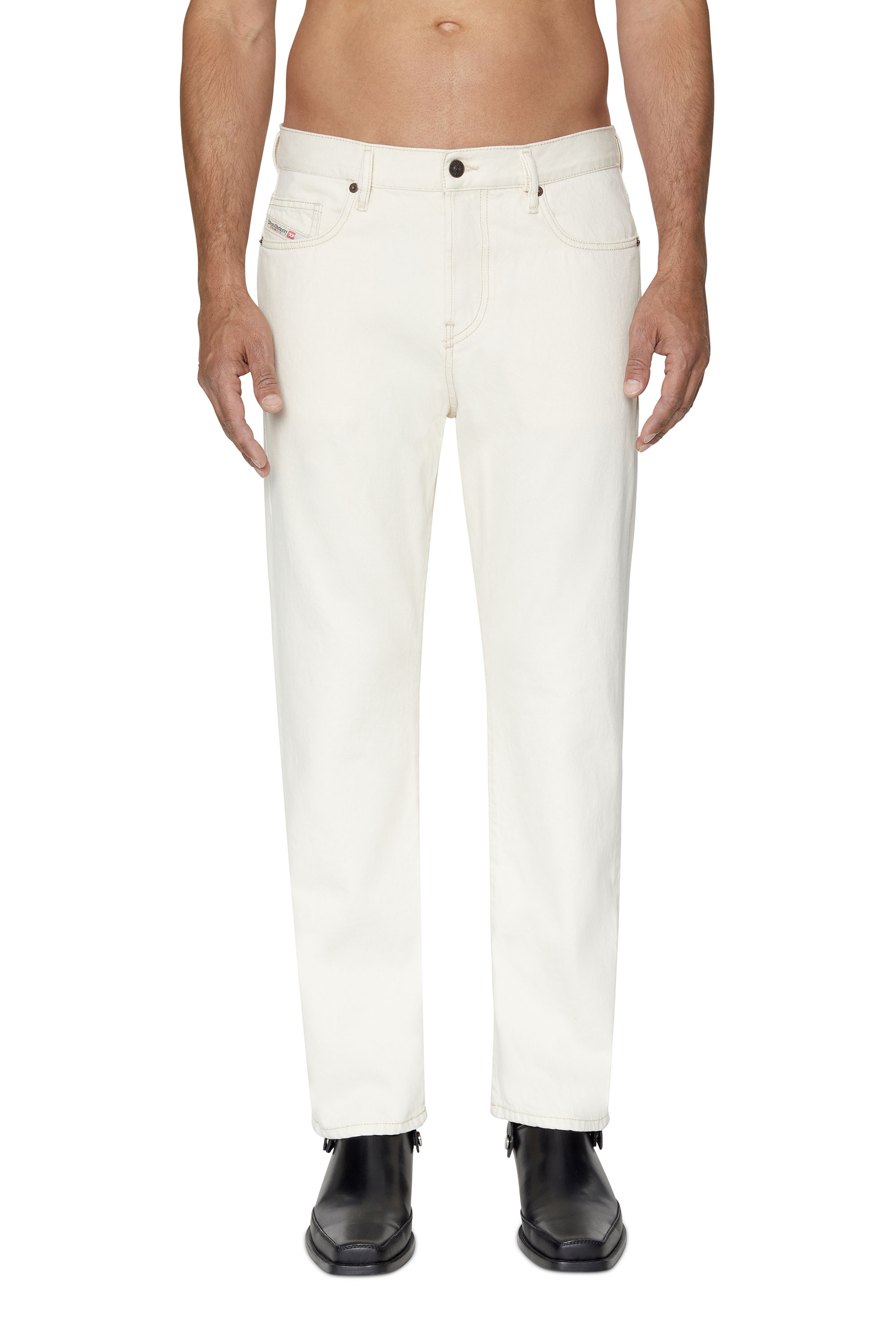 Diesel - Straight Jeans 2020 D-Viker 09B95, Man's Straight Jeans - 2020 D-Viker in White - 2