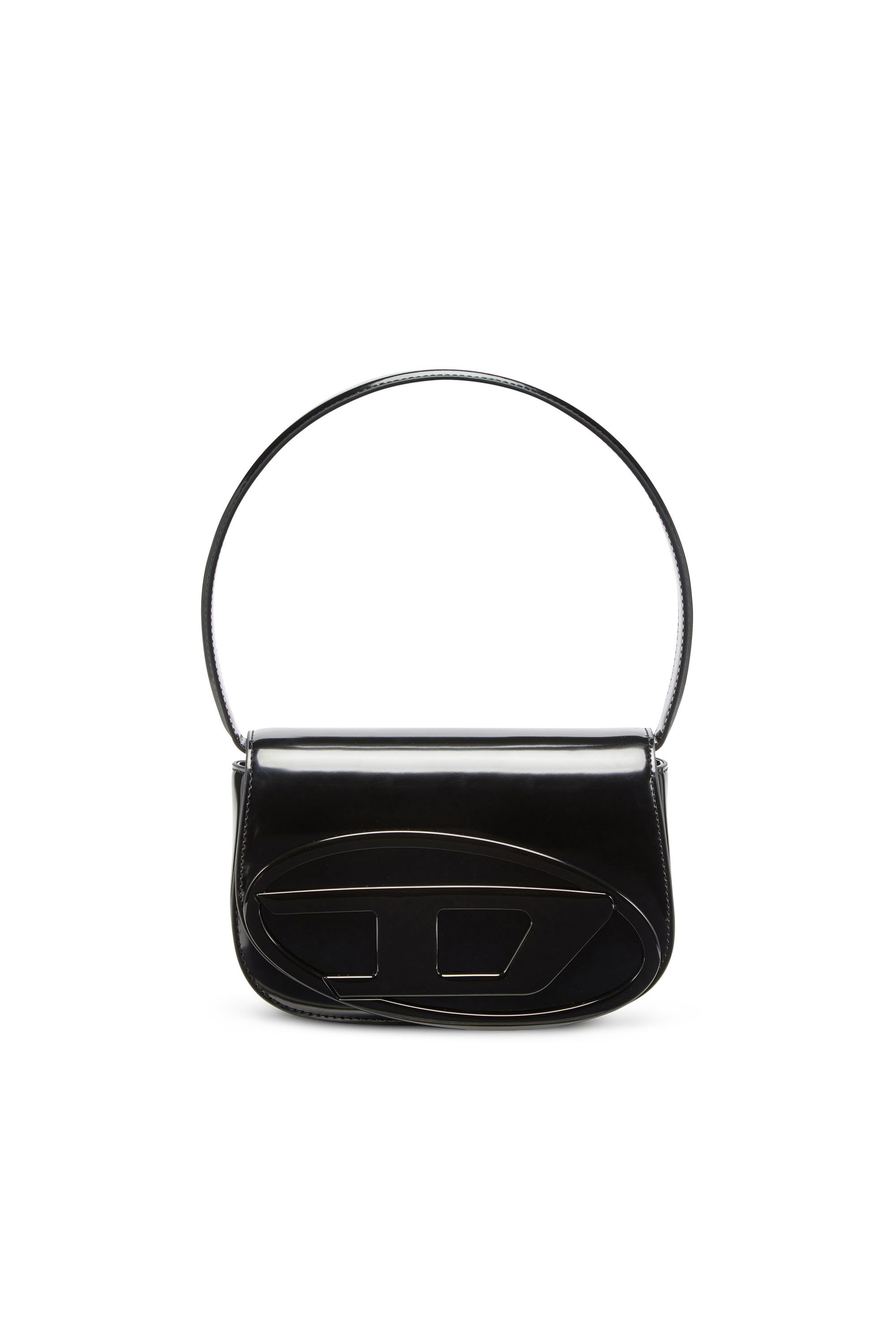 Diesel - 1DR, Woman's 1DR-Iconic shoulder bag in mirrored leather in Black - 2