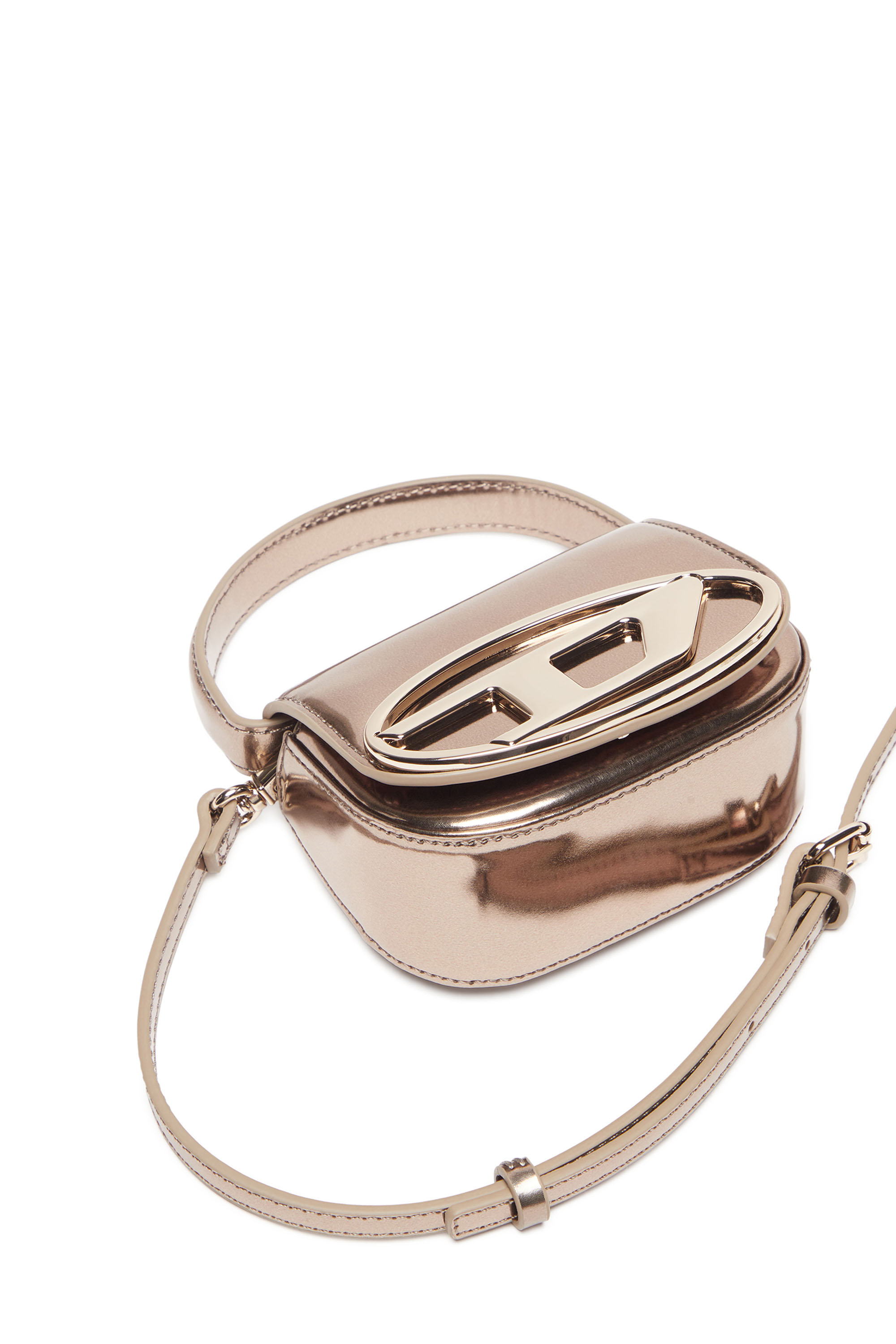 Diesel - 1DR-XS-S, Woman's 1DR-XS-S-Iconic mini bag in mirrored leather in Bronze - 5