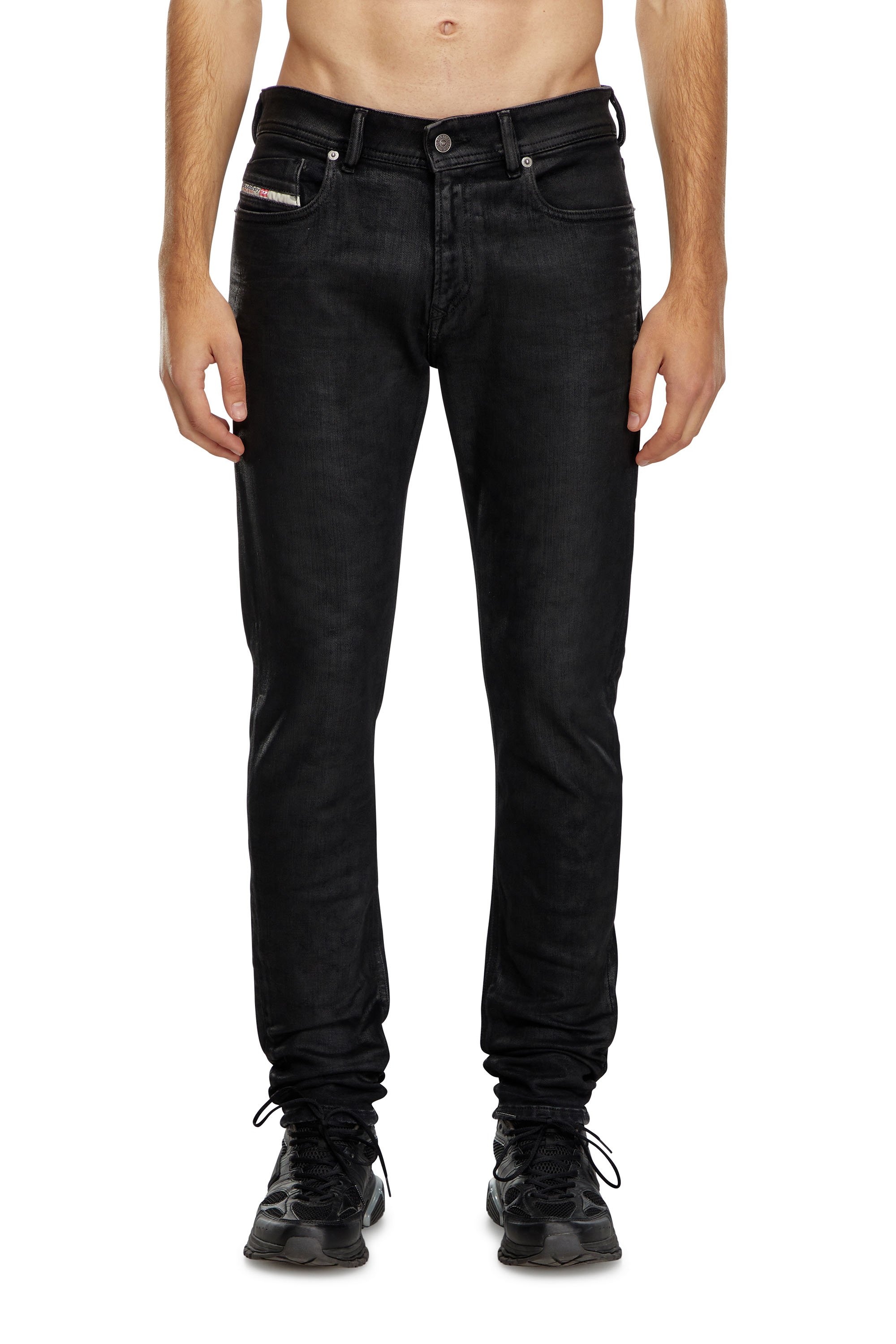 Diesel - Skinny Jeans 1979 Sleenker 09J30 Hombre, Negro/Gris oscuro - 1