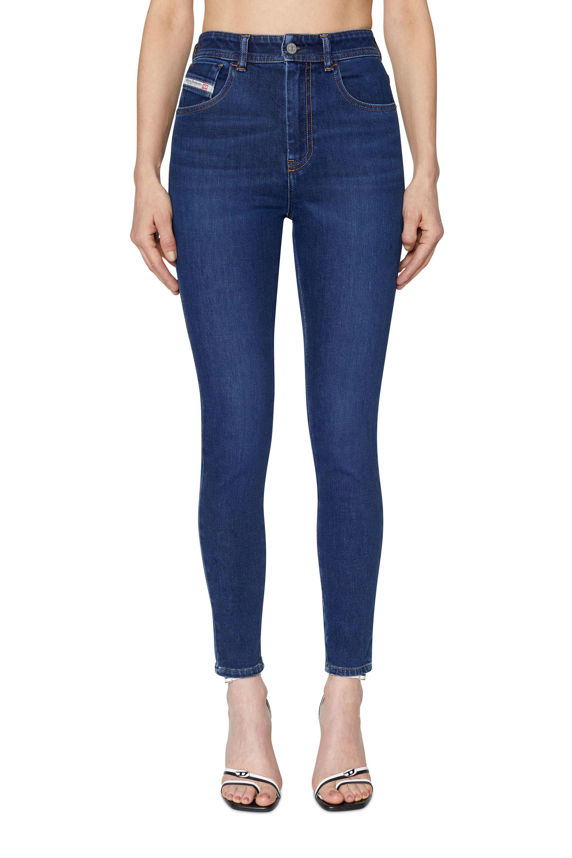 Diesel - Woman's Skinny Jeans 1984 Slandy-High 09C19, Dark Blue - 1