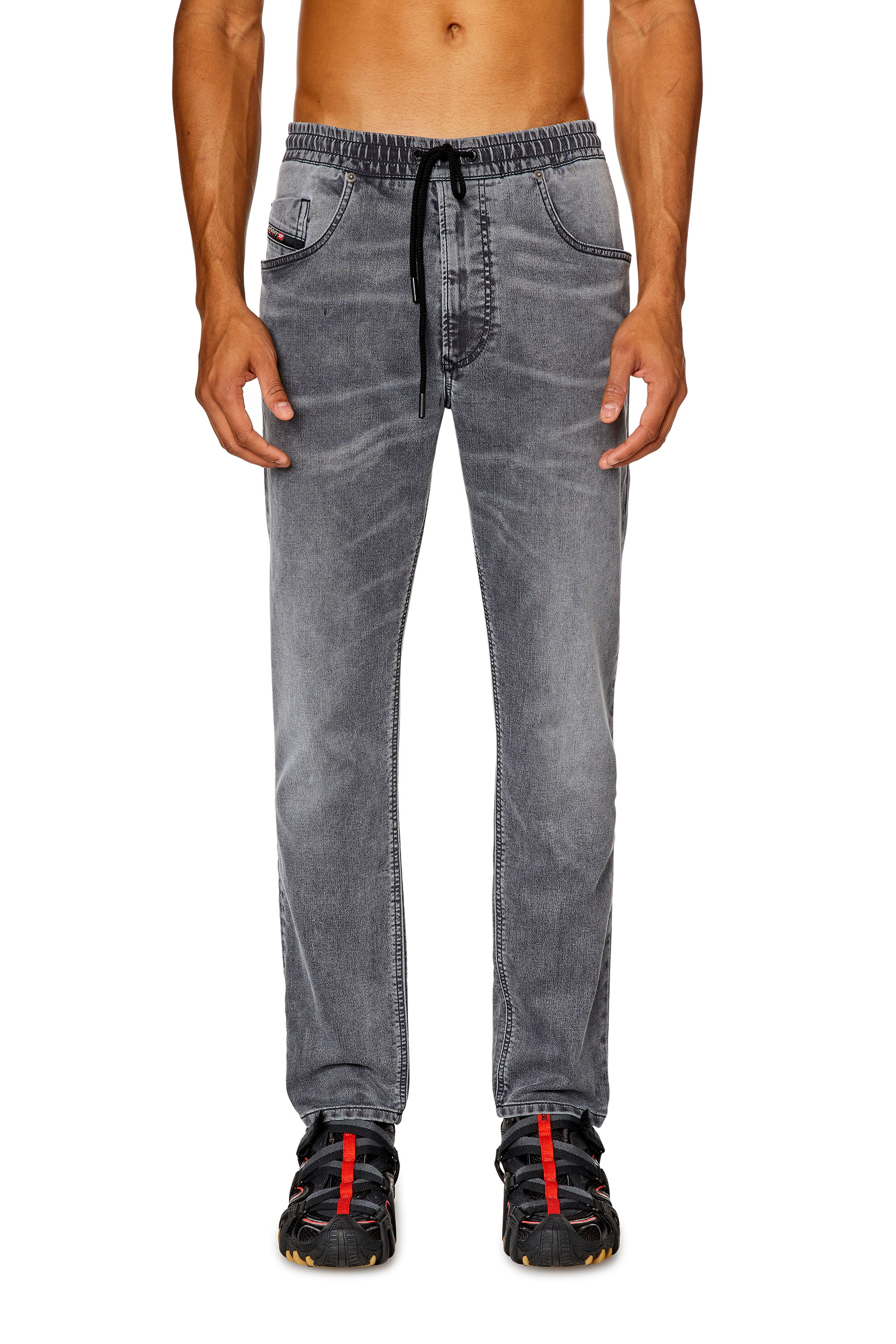 Diesel - Man's Regular 2030 D-Krooley Joggjeans® 068HP, Grey - 1