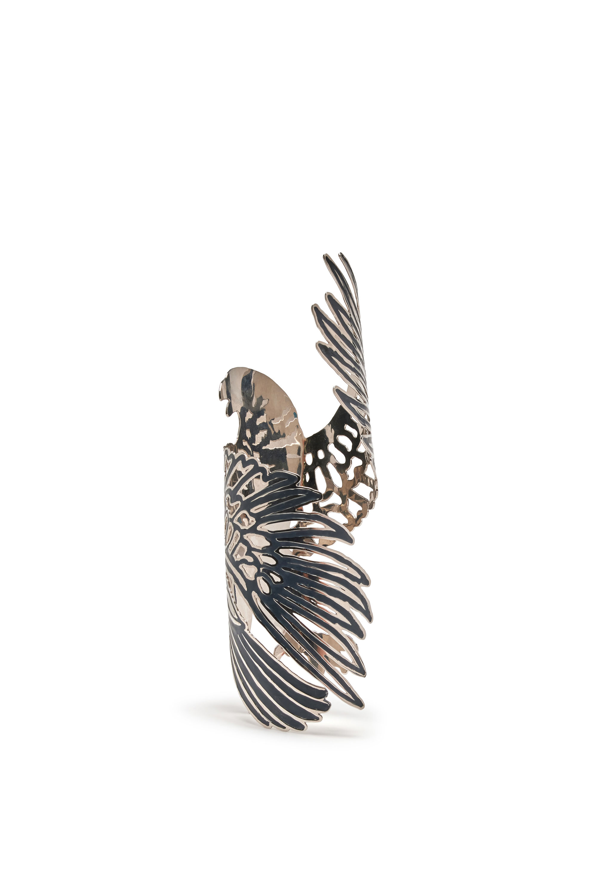 Diesel - EAGLE ARMBAND, Woman's Eagle arm cuff in Silver - 2