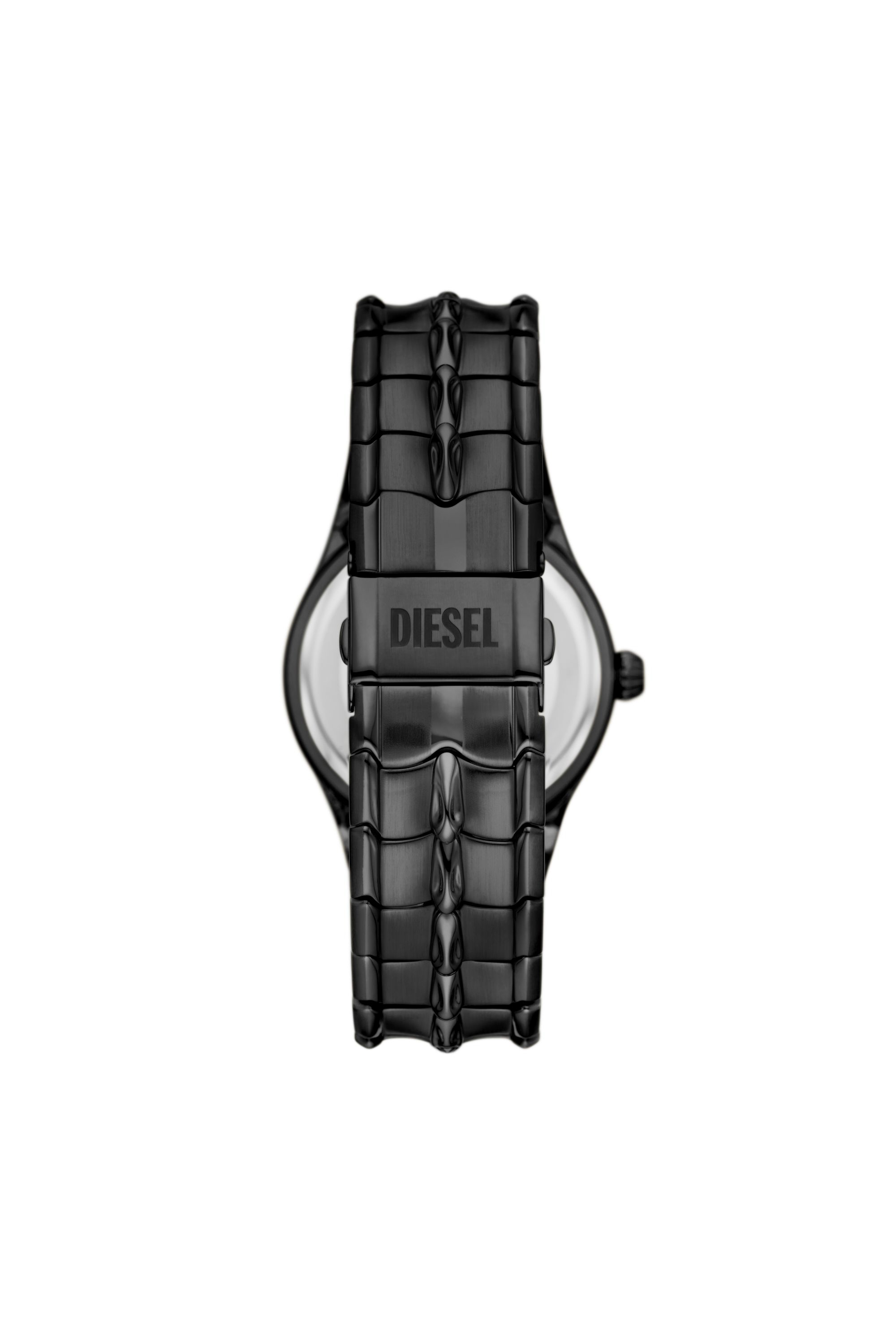 Diesel - DZ2187, Man's Vert Three-Hand Date Black Stainless Steel Watch in Black - 2