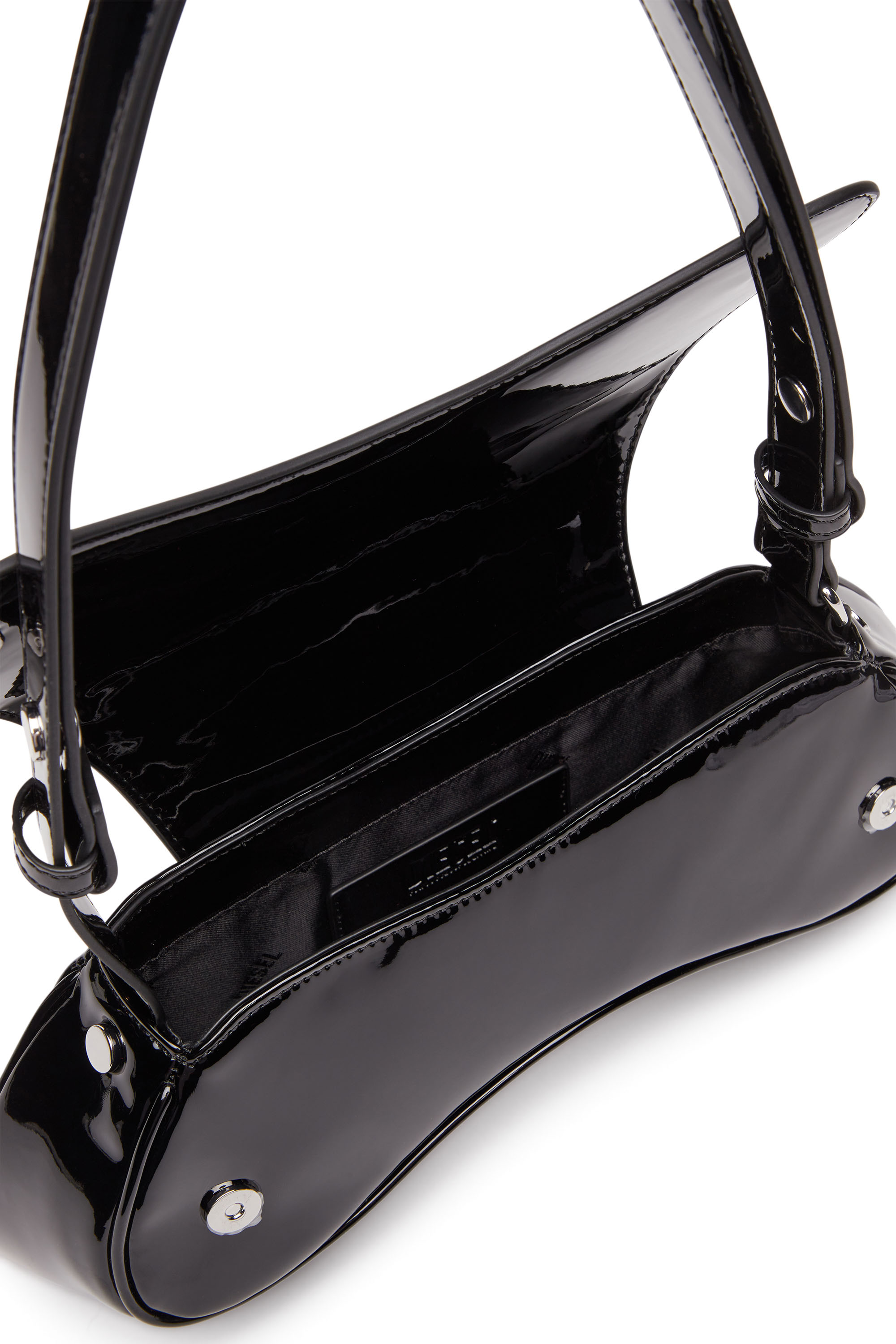 Diesel - PLAY CROSSBODY, Woman's Play-Glossy crossbody bag in Black - 4