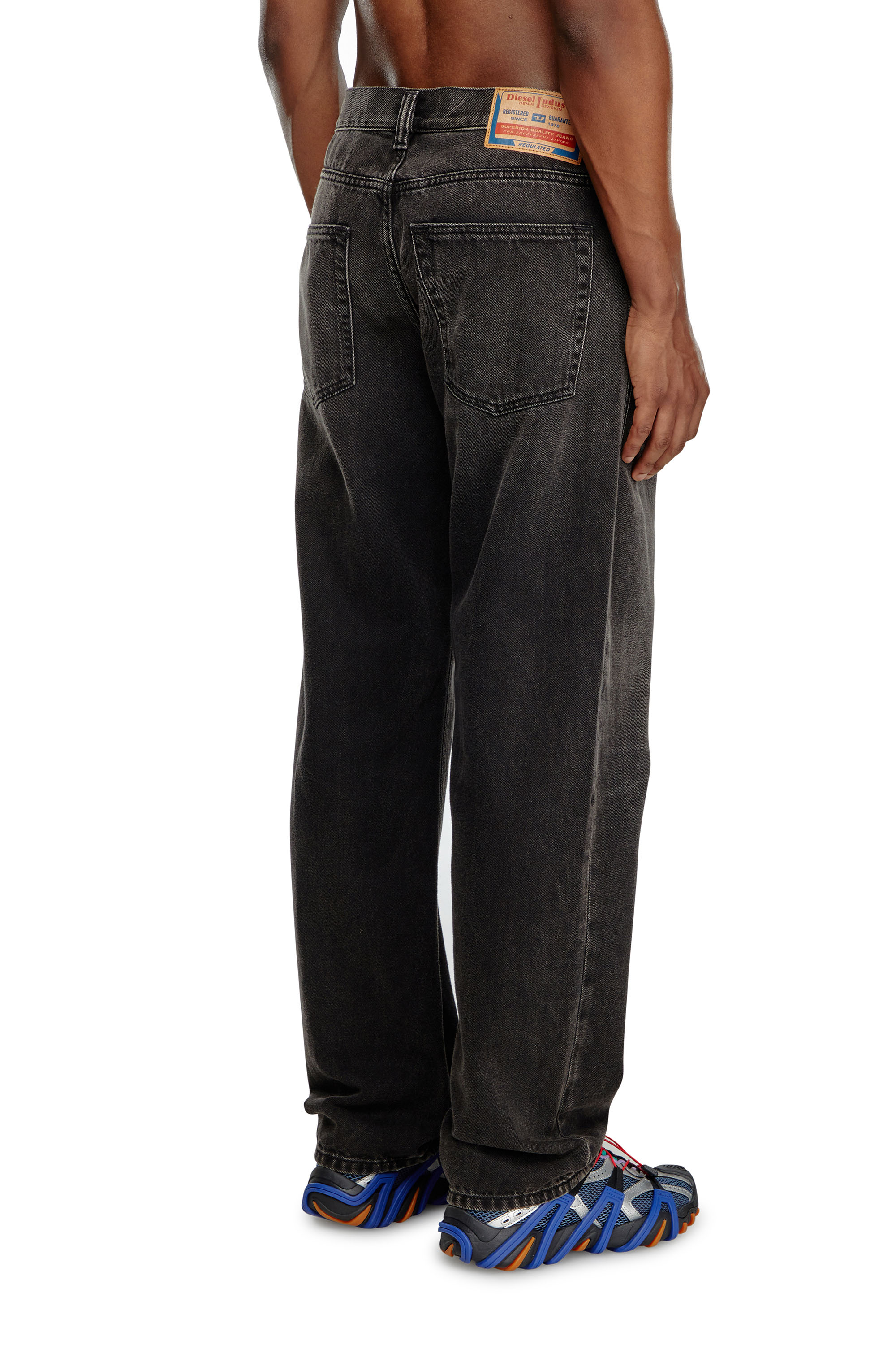 Diesel - Regular Jeans 2010 D-Macs 09J96 Hombre, Negro/Gris oscuro - 3