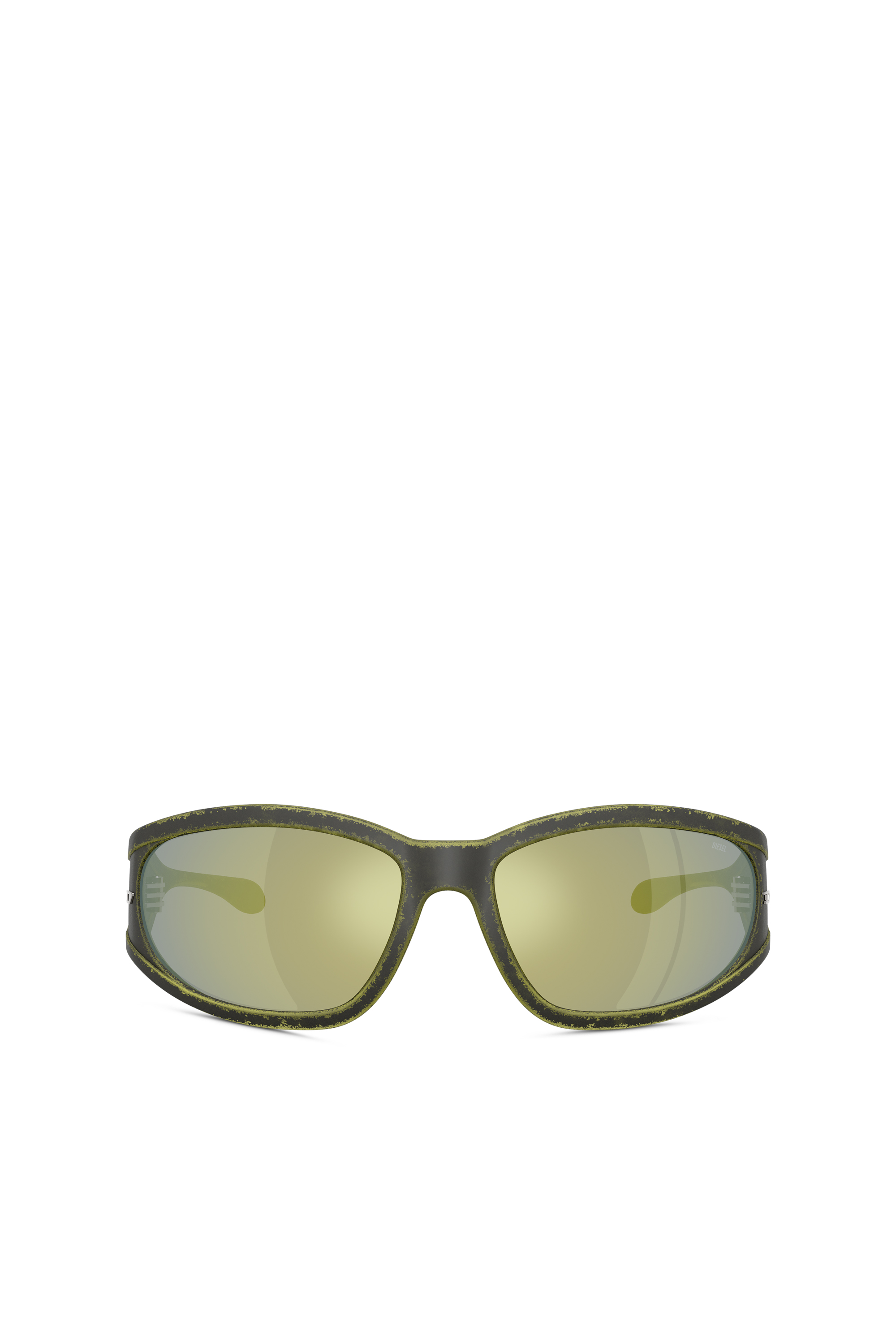 Diesel - 0DL3002, Gafas de sol rectangulares en acetato Unisex in Verde - 1