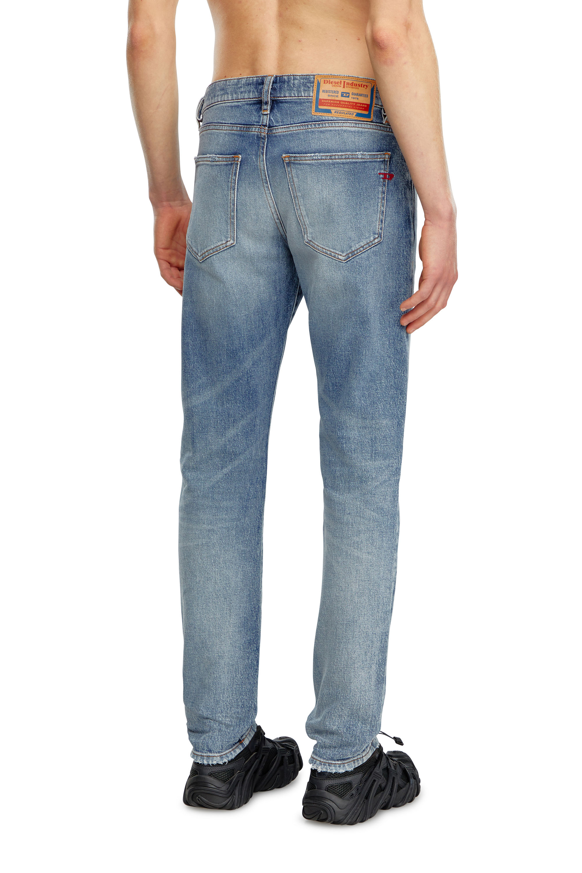 Diesel - Man's Slim Jeans 2019 D-Strukt 09J57, Medium blue - 4